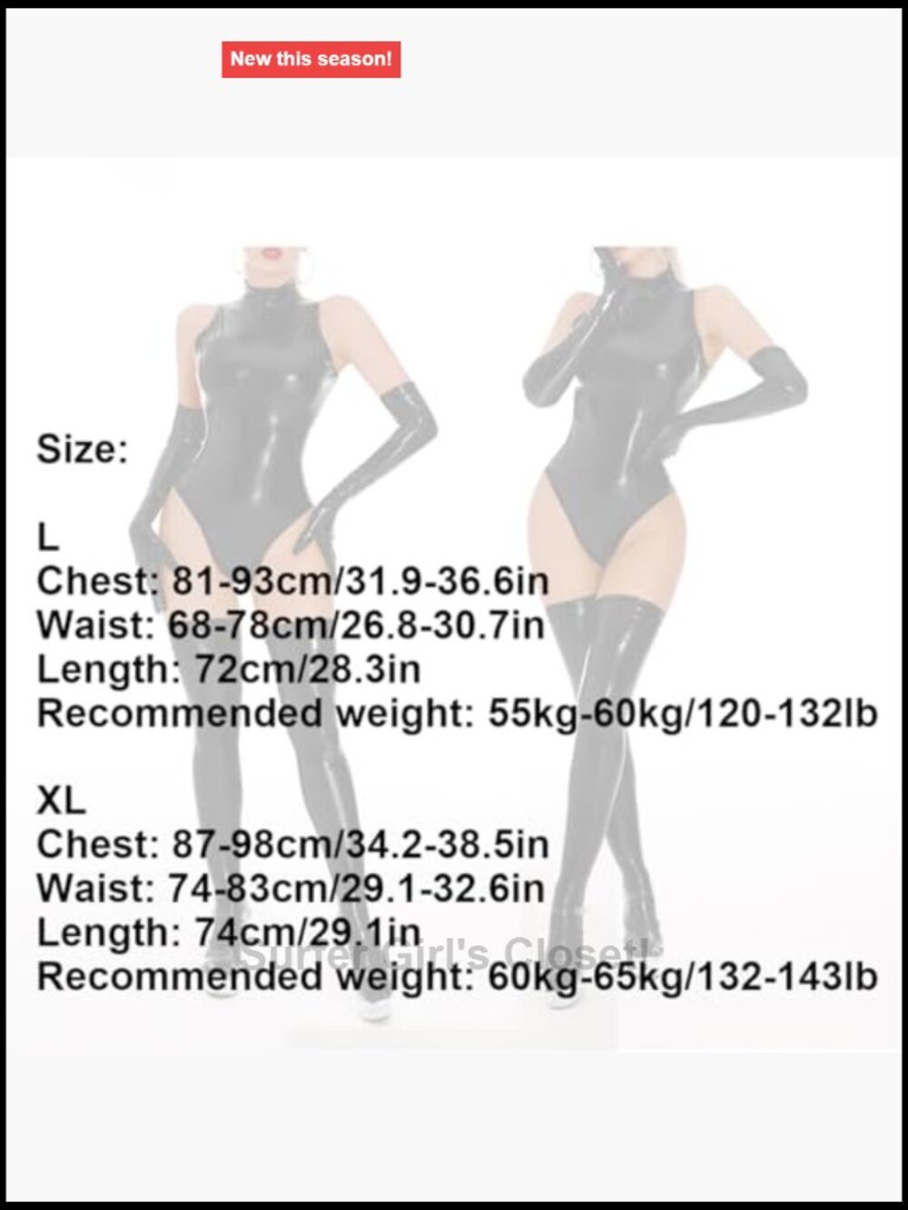 Latex Bodysuit PU Leather Lingerie Set Wet Look Catsuit Bodysuit - Picture 4 of 7